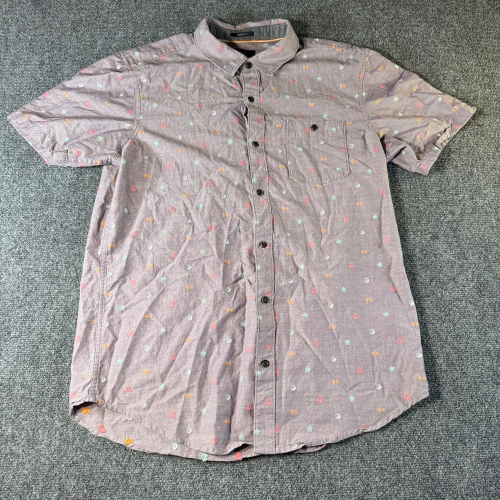 Roark Artifacts of Adventure Mens Large Classic Fit Cotton Button Down Shirt